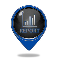 Report pointer icon on white background