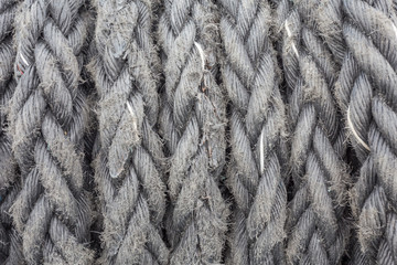 ship ropes sack as black and white color