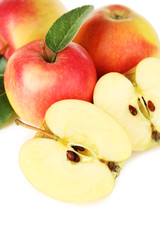 Ripe apples close up
