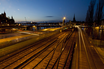 Fototapeta na wymiar sweedish train station
