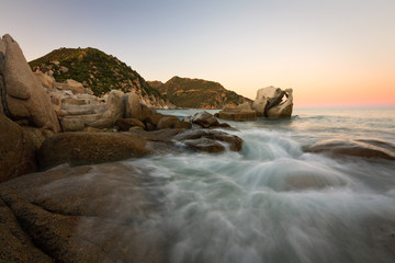 Punta Molentis in Sardinia, Italy.