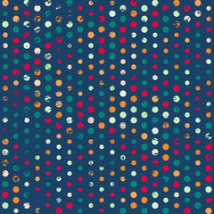 funky points seamless pattern with grunge effect