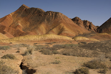 Fototapeta premium Danxia landform in Zhangye, China