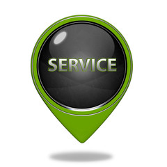 Service pointer icon on white background