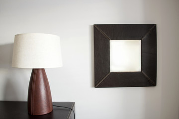 Table lamp and mirror