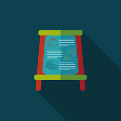 Coffee shop signs flat icon with long shadow,eps10