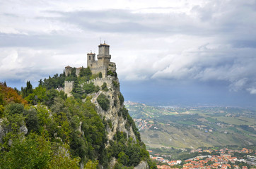 Fototapeta na wymiar San Marino fortress