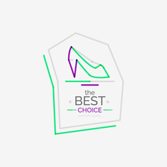 Minimal line design shopping stamps, best choice