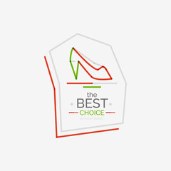 Minimal line design shopping stamps, best choice