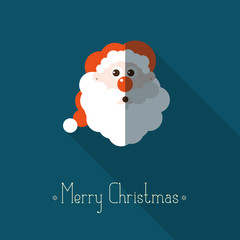 Merry Christmas background with santa claus and place for text. 