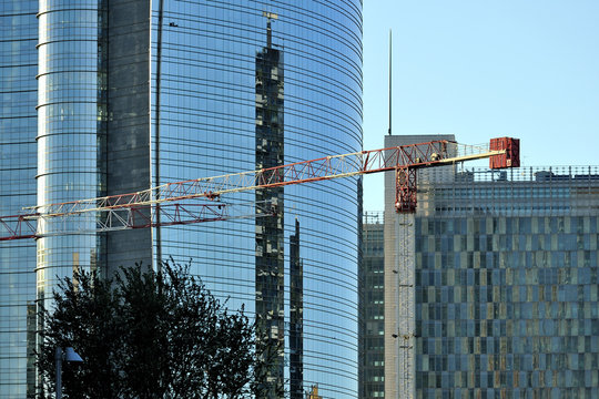 cantiere di costruzione edile - Milano Porta Nuova