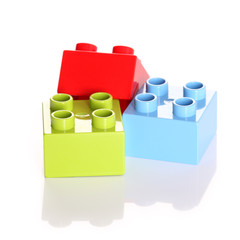 Plastic toy blocks