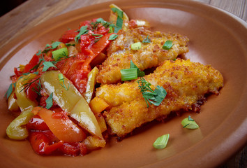 Filetto di rombo con verdurine