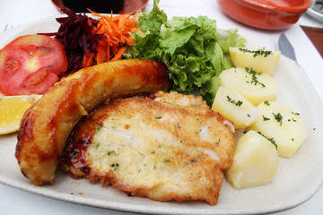 black scabbardfish with Fried Bananas