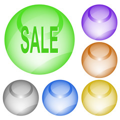 Sale. Vector interface element.