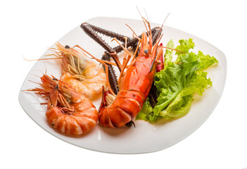 Giant Freshwater Prawn and king prawns