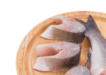 Obraz na płótnie Canvas Fresh fish fillets closeup