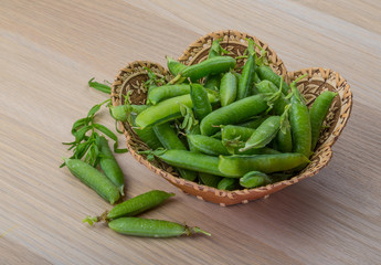 Green fresh peas