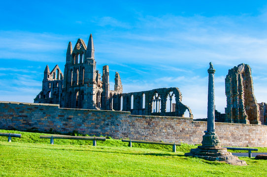 Whitby Abbey in North Yorkshire, UK