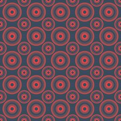 A retro seamless circular pattern