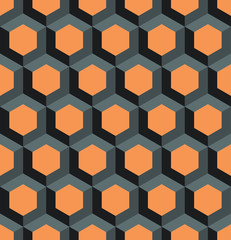 A seamless hexagonal style repeating pattern background