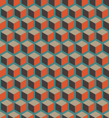 A seamless cube pattern vector background