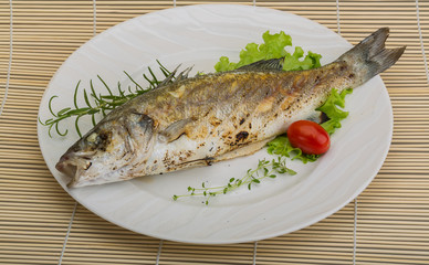 Grilled seabass