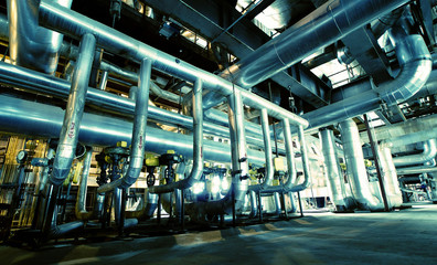 Industrial zone, Steel pipelines and equipment