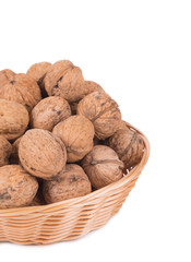 walnuts on basket