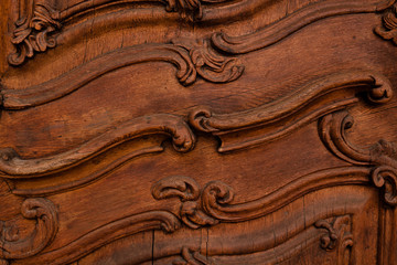 Decorative wooden ornaments background