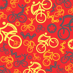 Red cycling background