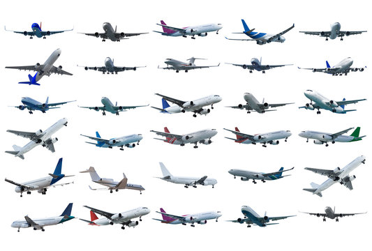 Fototapeta Real jet planes set