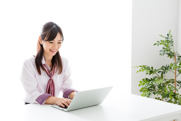 asian businesswoman working