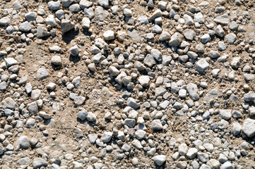 Macadam road detail