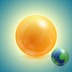 Sun and Earth