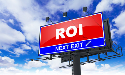 Roi Inscription on Red Billboard.