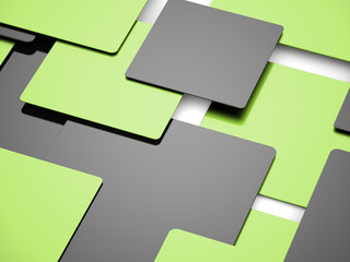 Green cubes business concept