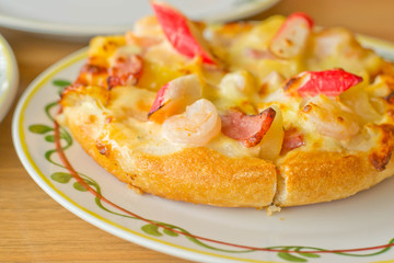 Fresh tasty pizza on the table