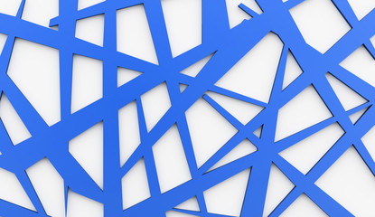 Naklejka premium Blue meshes background rendered