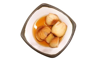 Plate of pickled onions