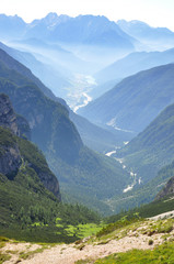 View of dolomity valley