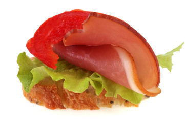 Amuse-bouche au jambon cru