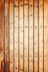 Vintage boards with nails as background