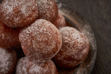 Small homemade doughnuts