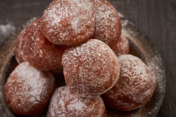 Small homemade doughnuts