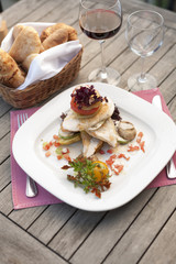 A serving of grilled chicken breast meat