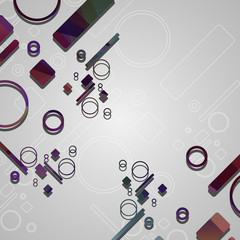 Colorful abstract circles background
