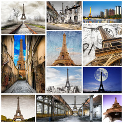 la tour in collage
