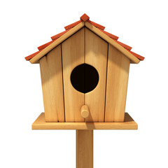 bird house 3d illustration