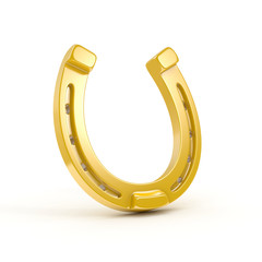 golden horseshoe 3d illustration